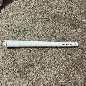 Brand new Gold Pride Tour Wrap, white leather golf club grip.